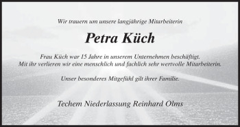 Traueranzeige von Petra Küch von HERSFELDER ZEITUNG