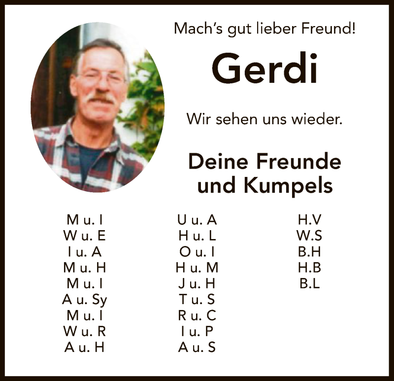  Traueranzeige für Gerhard Otto vom 16.08.2018 aus Hersfeld