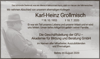 Traueranzeige von Karl-Heinz Grollmisch von HZ