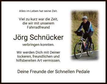 Traueranzeige von Jörg Schnücker von HZ