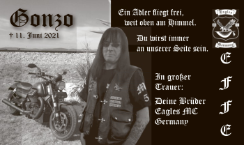 Traueranzeige von Gonzo  von HZ
