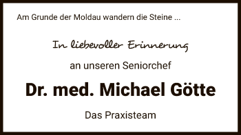 Traueranzeige von Michael Götte von HZ