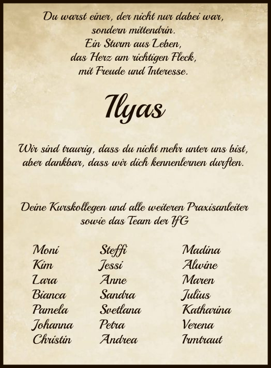 Traueranzeige von Ilyas Khan von HZ